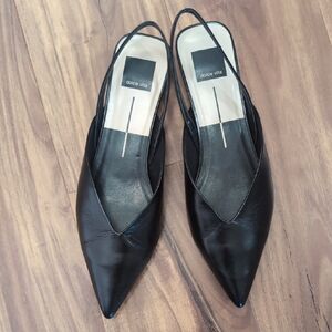 Dolce Vita Black Pointed Slingback Heels